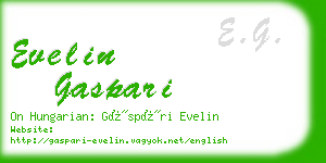 evelin gaspari business card